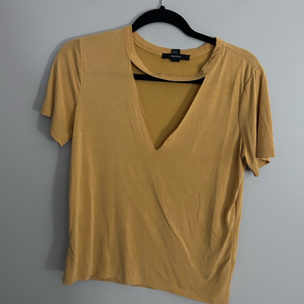 Deep V-Neck Blouse